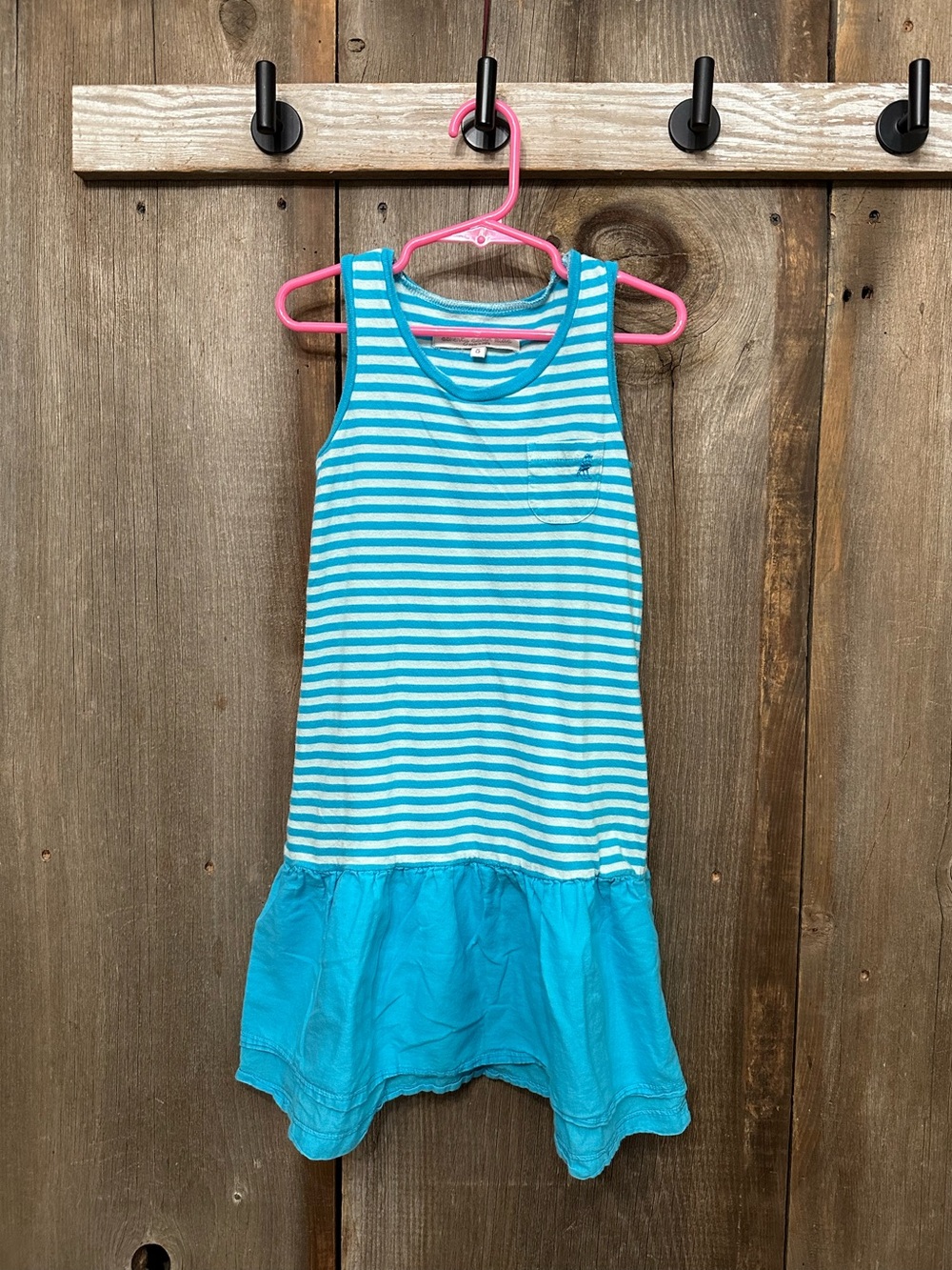 77kids by American Eagle Stripe Pocket Tank Dress in Blue Size 5 Girls